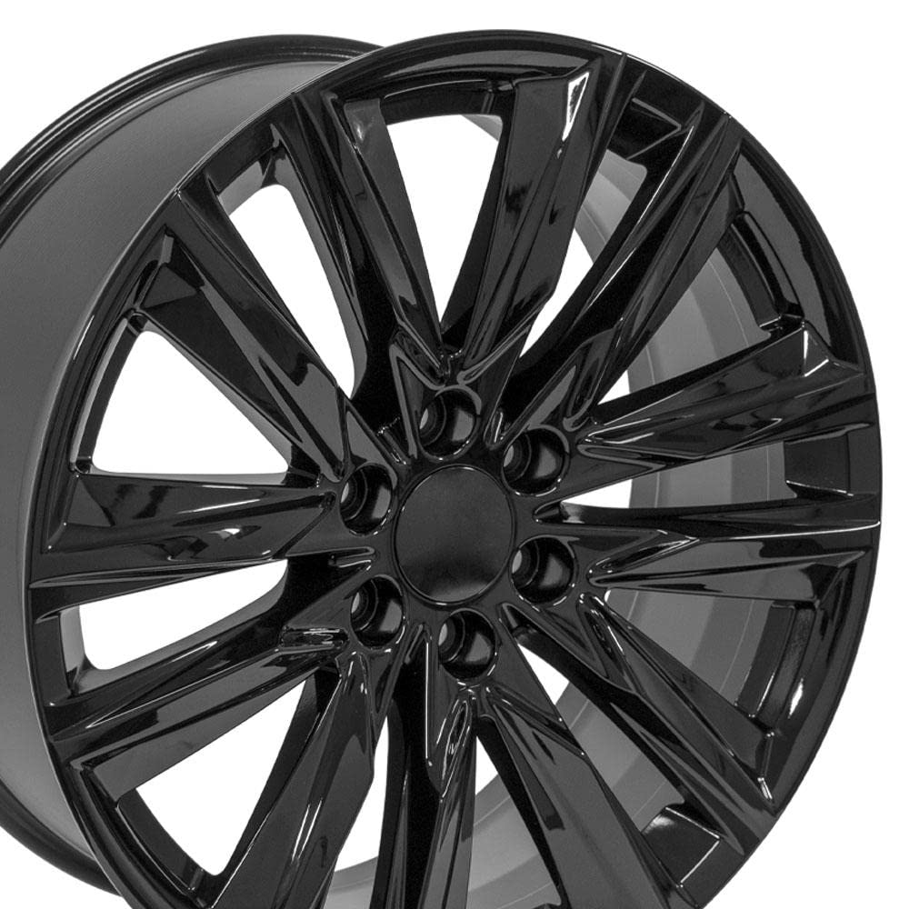 22 Inch OE Wheels CA91 Rim Fits Escalade Sport Style 6x139.7 22x9 Gloss Black - Hollander 4869 (1)
