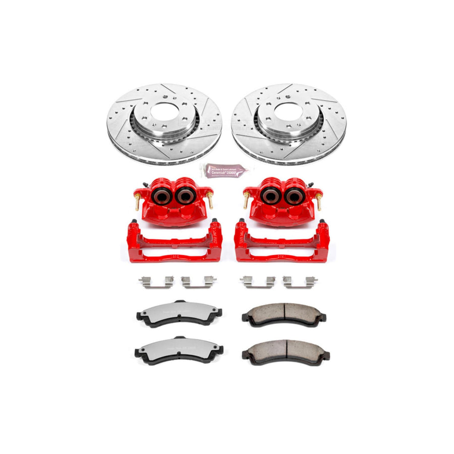 Power Stop Front Z36 Truck and Tow Brake Kit with Calipers For Buick Rainier, Chevrolet SSR, Chevrolet Trailblazer EXT, GMC En, GMC Envoy XL, GMC Envoy XUV, Isuzu Ascender [Model Specific]