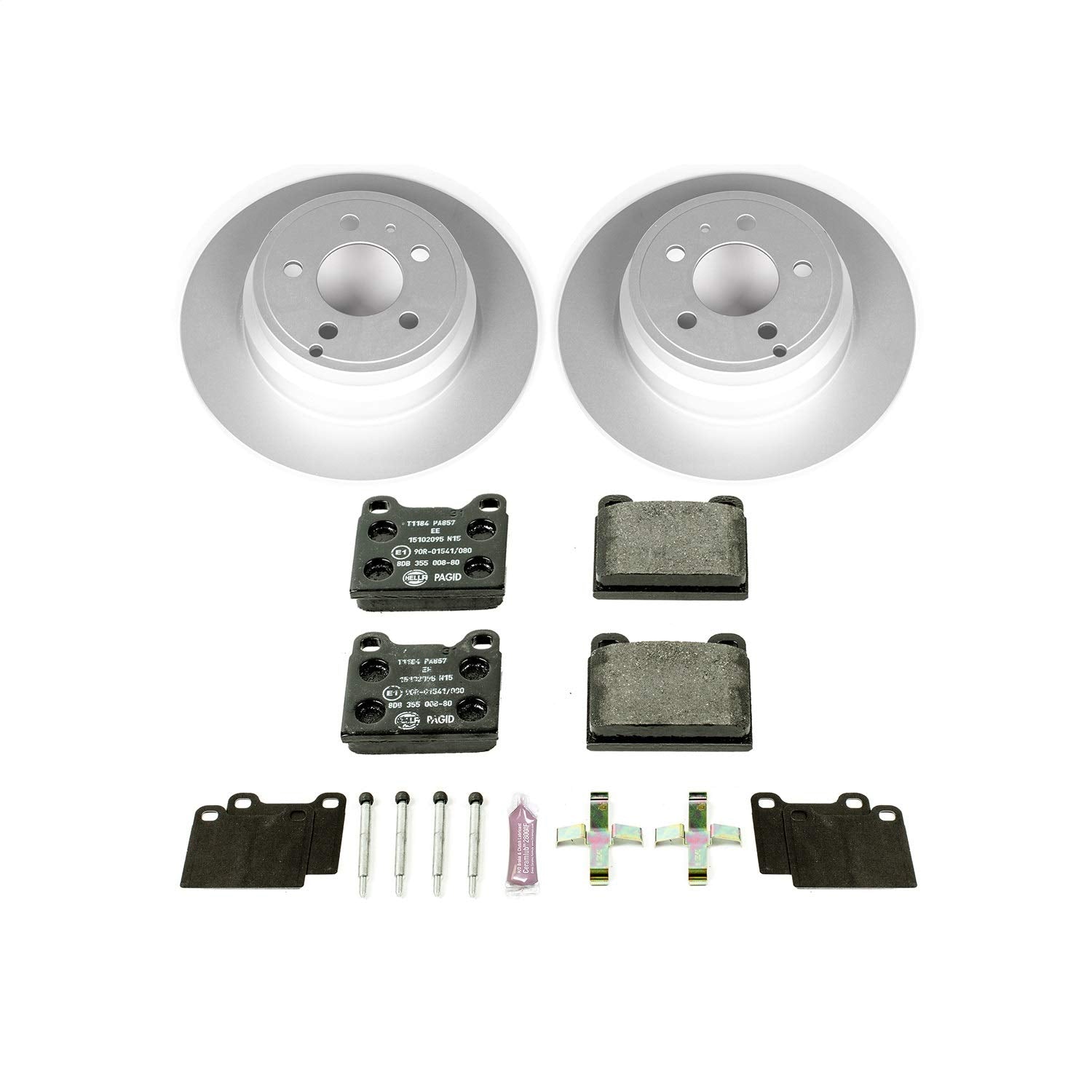 Power Stop ESK3145 Euro-Stop Rear Brake Kit For Volvo 850 1994-1997 | Volvo C70 1998-2004 | Volvo S70 1998-2000 | Volvo V70 1998-2000 [Vehicle Specific]