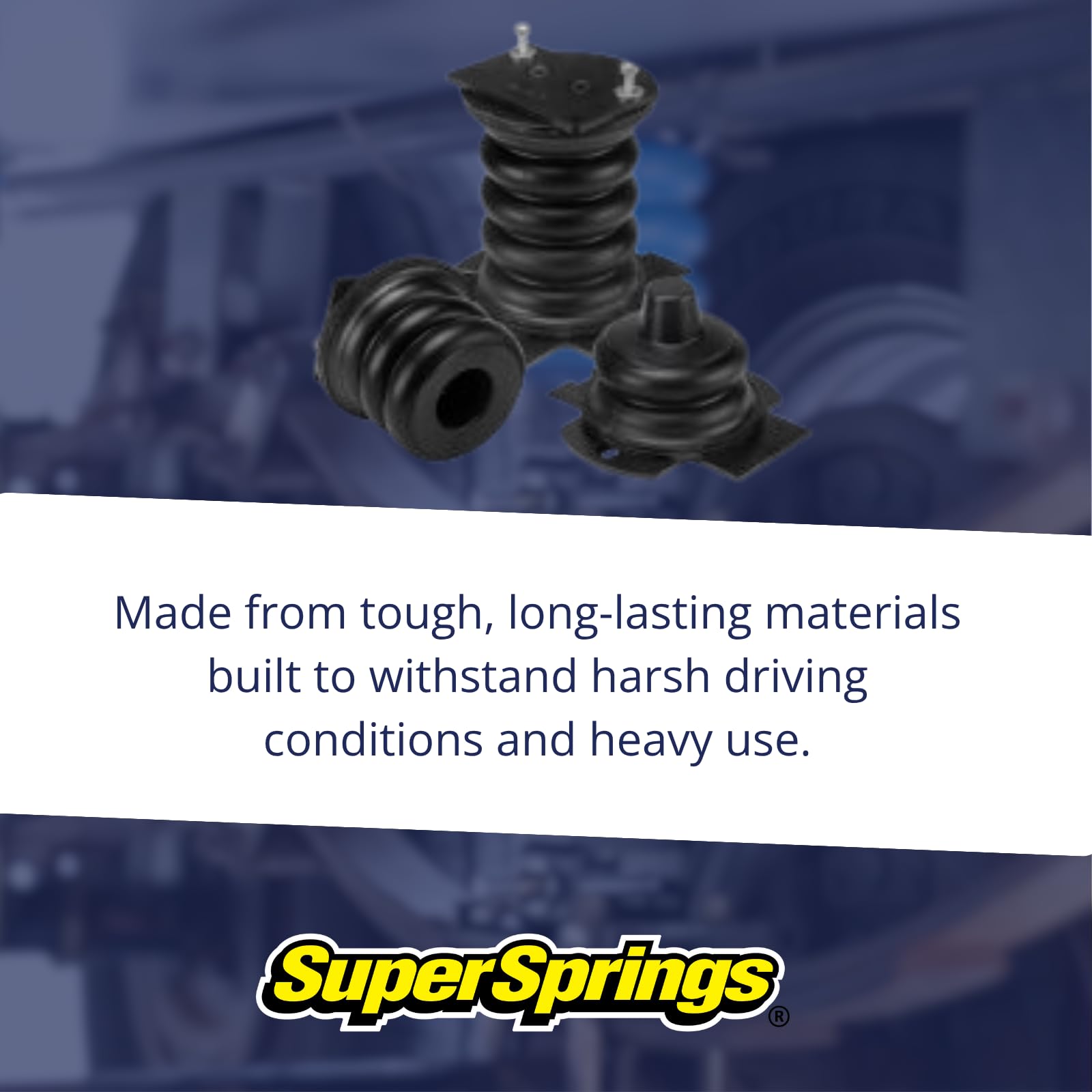 SumoSprings SSR-201-47-2 | Rear SumoSprings for Chevrolet Silverado 2500|3500, GMC Sierra 2500|3500, Black, 4600 lbs.