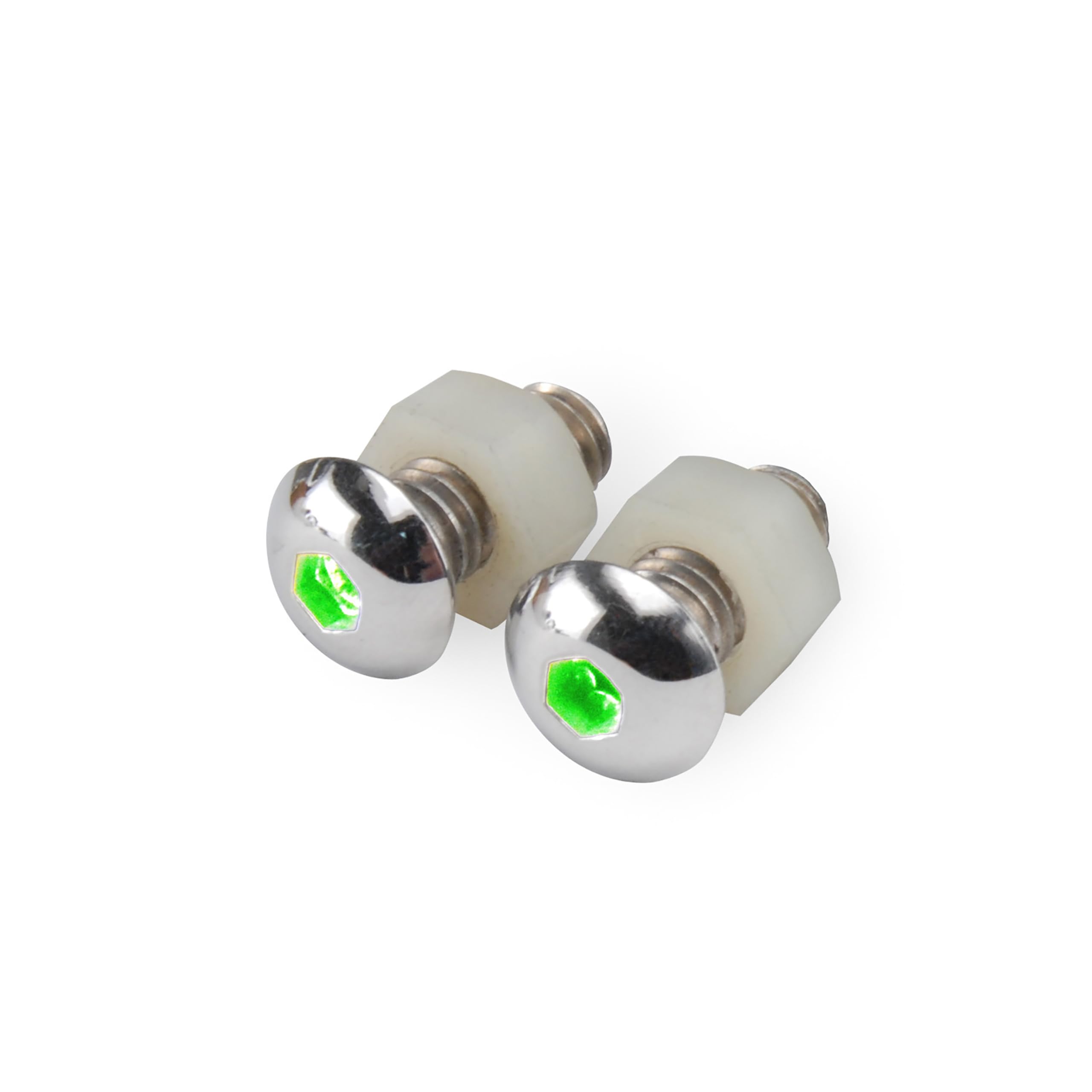 Design Engineering Lite'N Boltz 030306 Green Accent Lighting - LED Lighted Button Head Bolts (Pack of 2)
