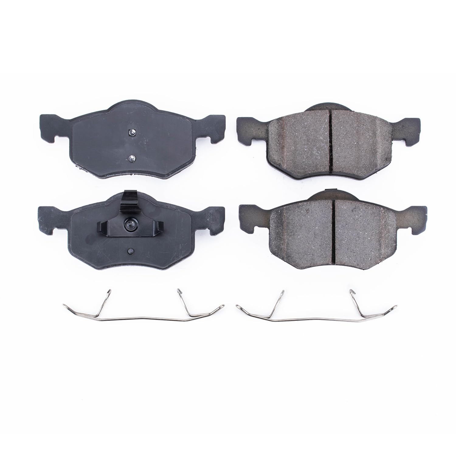 Power Stop Front Brake Kit For Ford Escape 2001-07 |Mazda Tribute 2001-06 |Mercury Mariner 2005-07 - Brake Pads Ceramic With Installation Hardware, 17-843