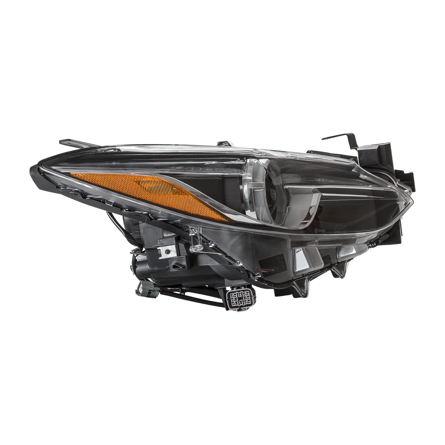 Right TYC Headlight Assembly Compatible with 2014-2018 Mazda Mazda3