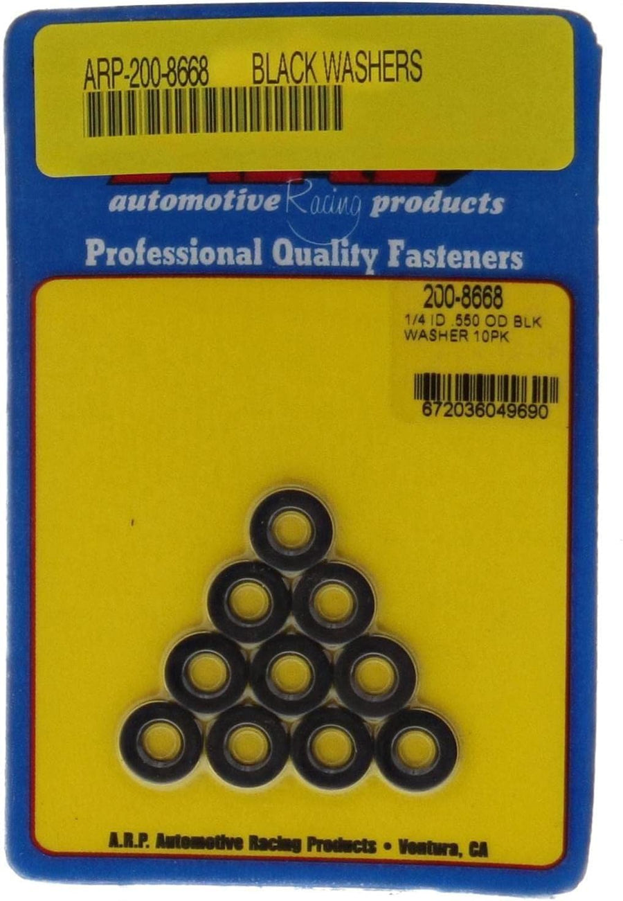 1/4 ID ARP .550 OD black washer 10pk (200-8668)