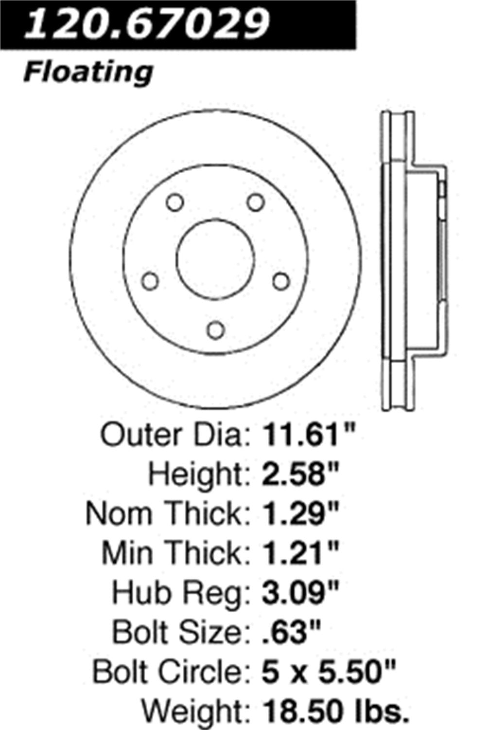 Sport Drilled/Slotted Brake Rotor StopTech 127.67029L (Front Left), 1 Pack