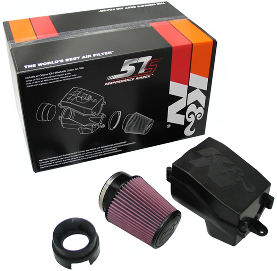 Cold Air Intake System K&N: High-Flow Air-Filter, Increase Performance & Horsepower: Compatible with 2004-2015 VOLKSWAGEN/AUDI (See Product Description for Select Models); 57S-9500