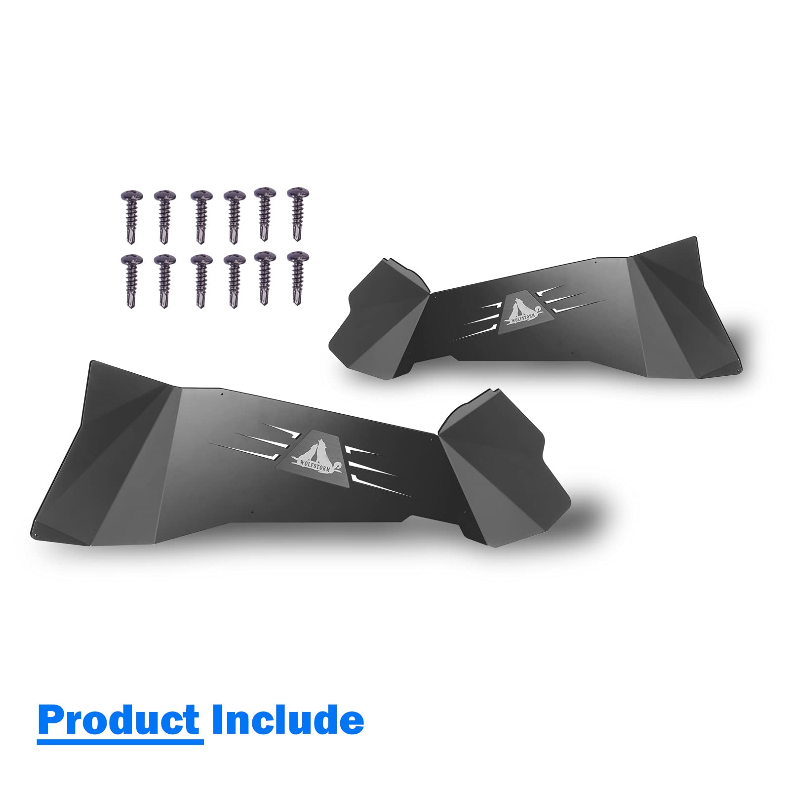Inner Fender Flares Rear Liners for 2007-2018 Jeep Wrangler JK/JKU,WOLFSTORM 2 PCS Steel Compatible for 2007-2018 Jeep Wrangler JK & JKU,Black