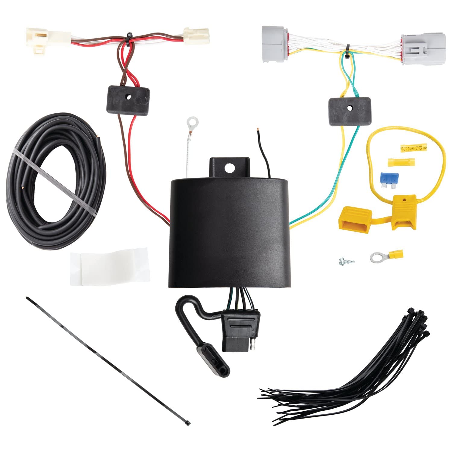 T-One T-Connector Harness, TEKONSHA 118842, 4-Way Flat, W/Circuit Protected Modulite Hd Module