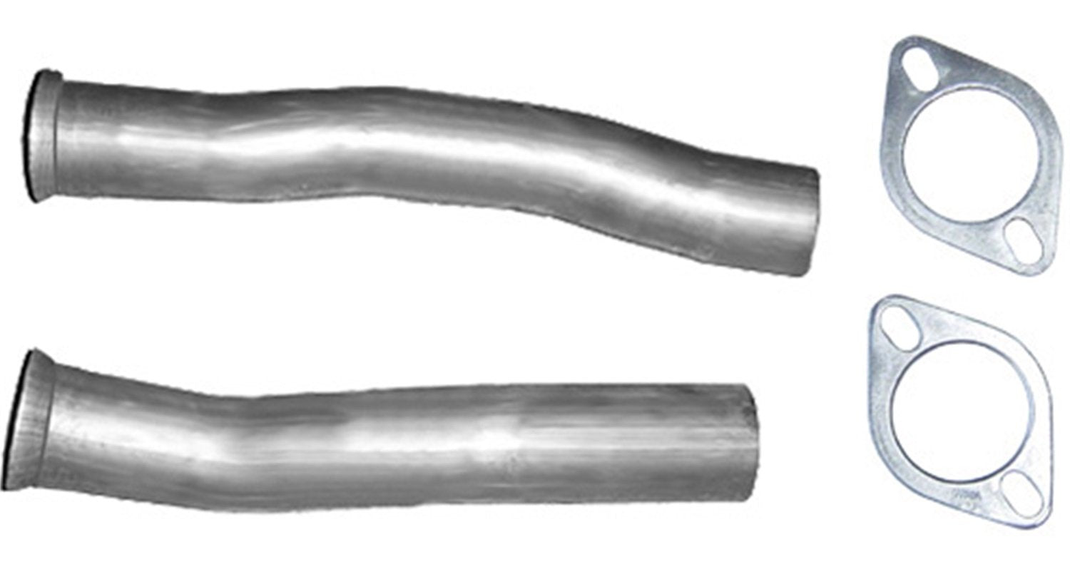 Pypes Performance Exhaust PFF10K: Exhaust Pipe Mid Pipe 2.5 in LH 15 3/4 in RH 17 3/4 in Flanges