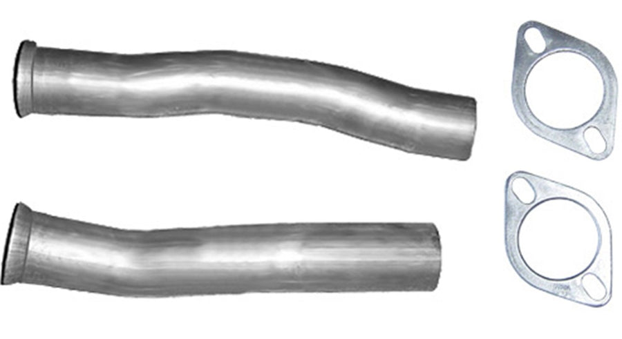 Pypes Performance Exhaust PFF10K: Exhaust Pipe Mid Pipe 2.5 in LH 15 3/4 in RH 17 3/4 in Flanges