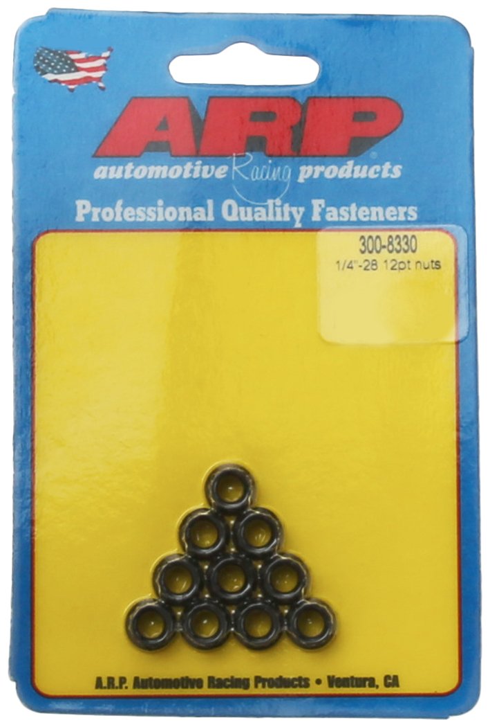 ARP 12-Point Nuts Stainless Steel 1/4-28 - Pack of 10 3008330