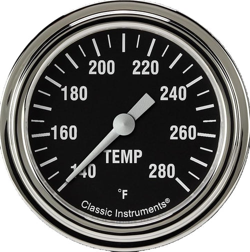 Hot Rod Classic Instruments HR326SLF-12 2 5/8 in Water Temperature Gauge 12mm