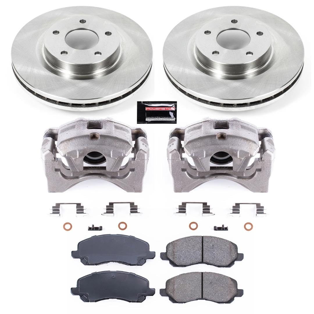 Power Stop KCOE3032 1-Click OE Replacement Brake Kit with Calipers For Chrysler 200, Chrysler Sebring, Dodge Avenger, Dodge Caliber, Jeep Compass, Jeep Patriot [Model Specific]