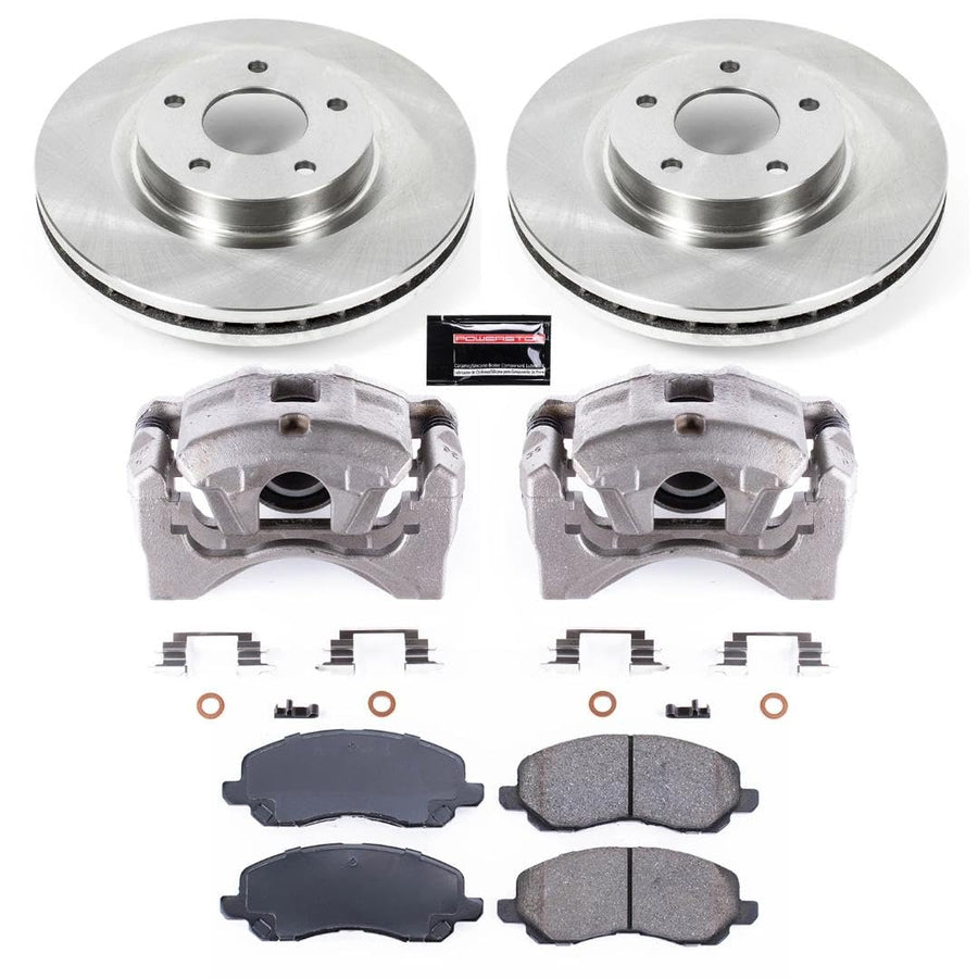 Power Stop KCOE3032 1-Click OE Replacement Brake Kit with Calipers For Chrysler 200, Chrysler Sebring, Dodge Avenger, Dodge Caliber, Jeep Compass, Jeep Patriot [Model Specific]