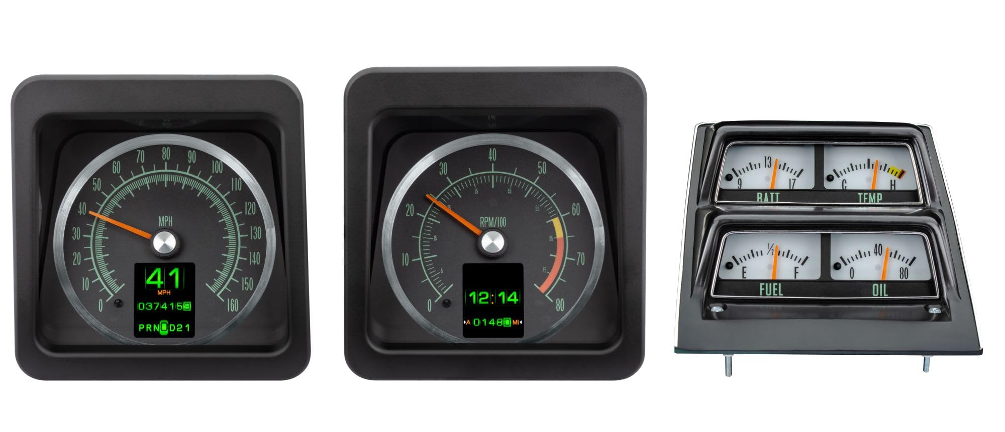 Dakota Digital Retrotech Gauge Instrument System RTX-69C-CAC-X Compatible with 1969 Camaro with Console Gauges
