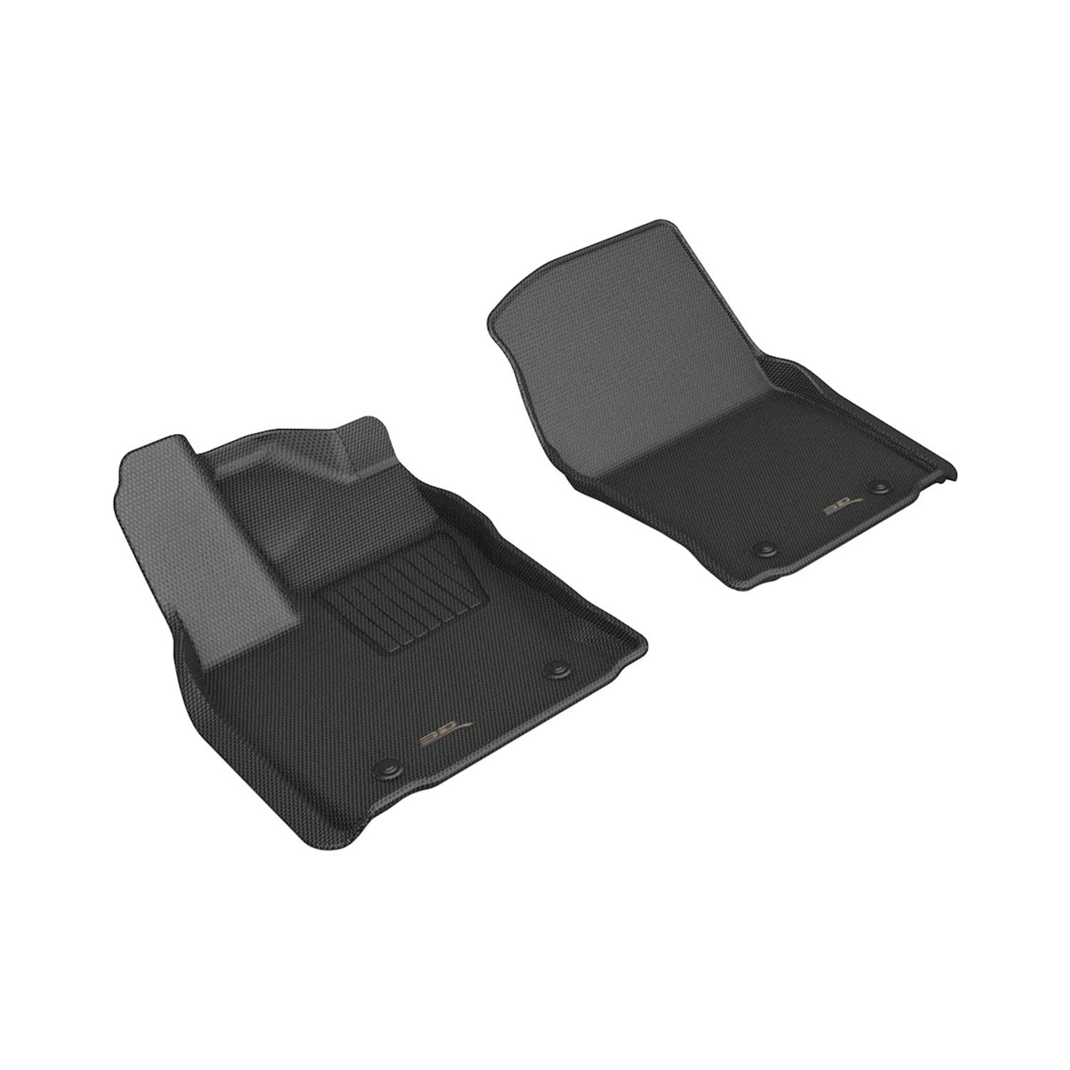 3D MAXpider Kagu Custom Fit Floor Mat (Black) Compatible with Toyota Tundra CrewMax 2022-2026 / Toyota Sequoia 2023-2026 - R1