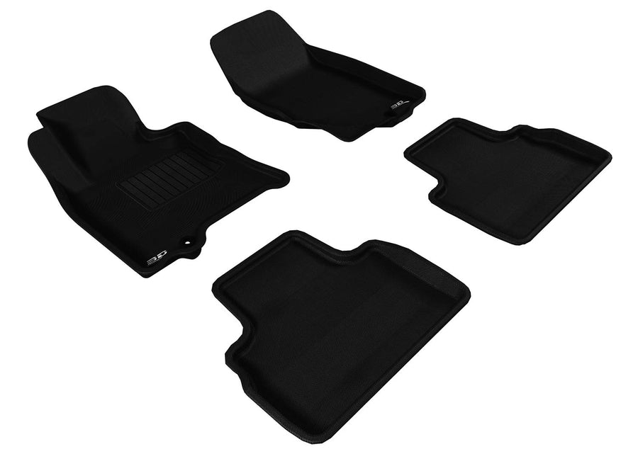 Kagu Floor Mat 3D MAXpider Custom Fit (Black) Compatible with Infiniti QX70 2014-2017 / FX35 / 50 / 50S 2009-2013 - R1 R2