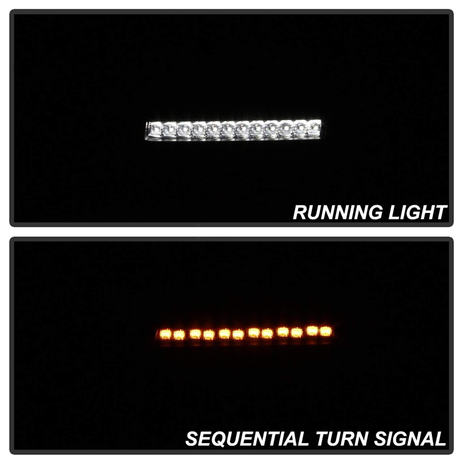 Jeep Wrangler 2018-2019 Spyder 5086785 ( Halogen Model Only Do Not Fit LED Model ) Full LED Front Bumper Lights - Sequential Signal - Black