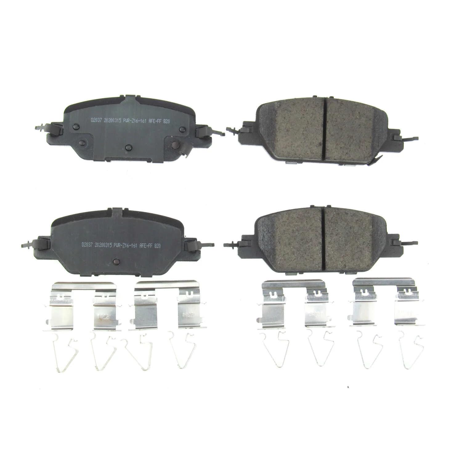 Rear Brake Kit Power Stop For Honda CR-V 2017-25 - Ceramic Brake Pads With Installation Hardware, 17-2037