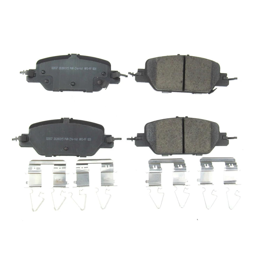 Rear Brake Kit Power Stop For Honda CR-V 2017-25 - Ceramic Brake Pads With Installation Hardware, 17-2037