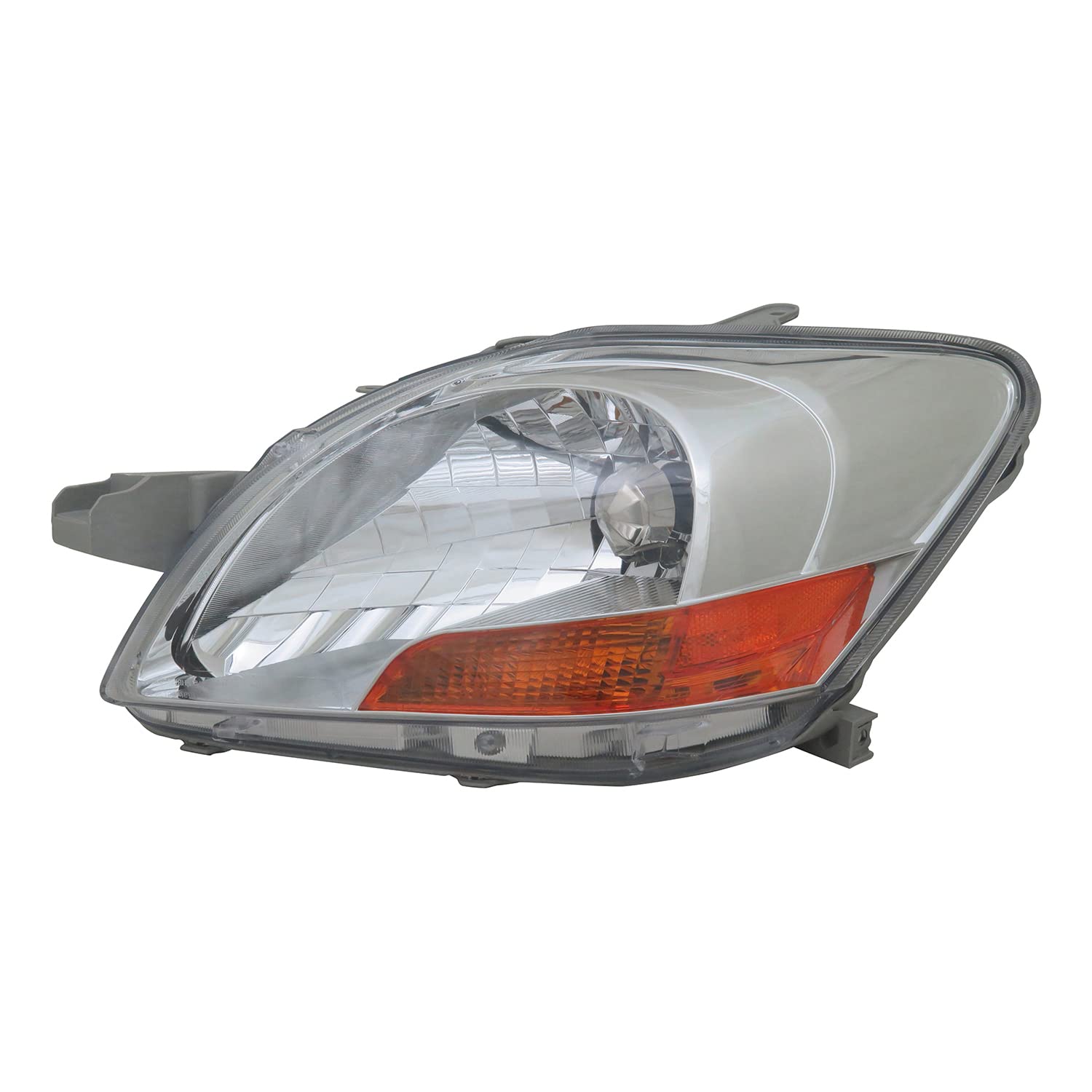 Left TYC Headlight Assembly Compatible with 2007-2011 Toyota Yaris