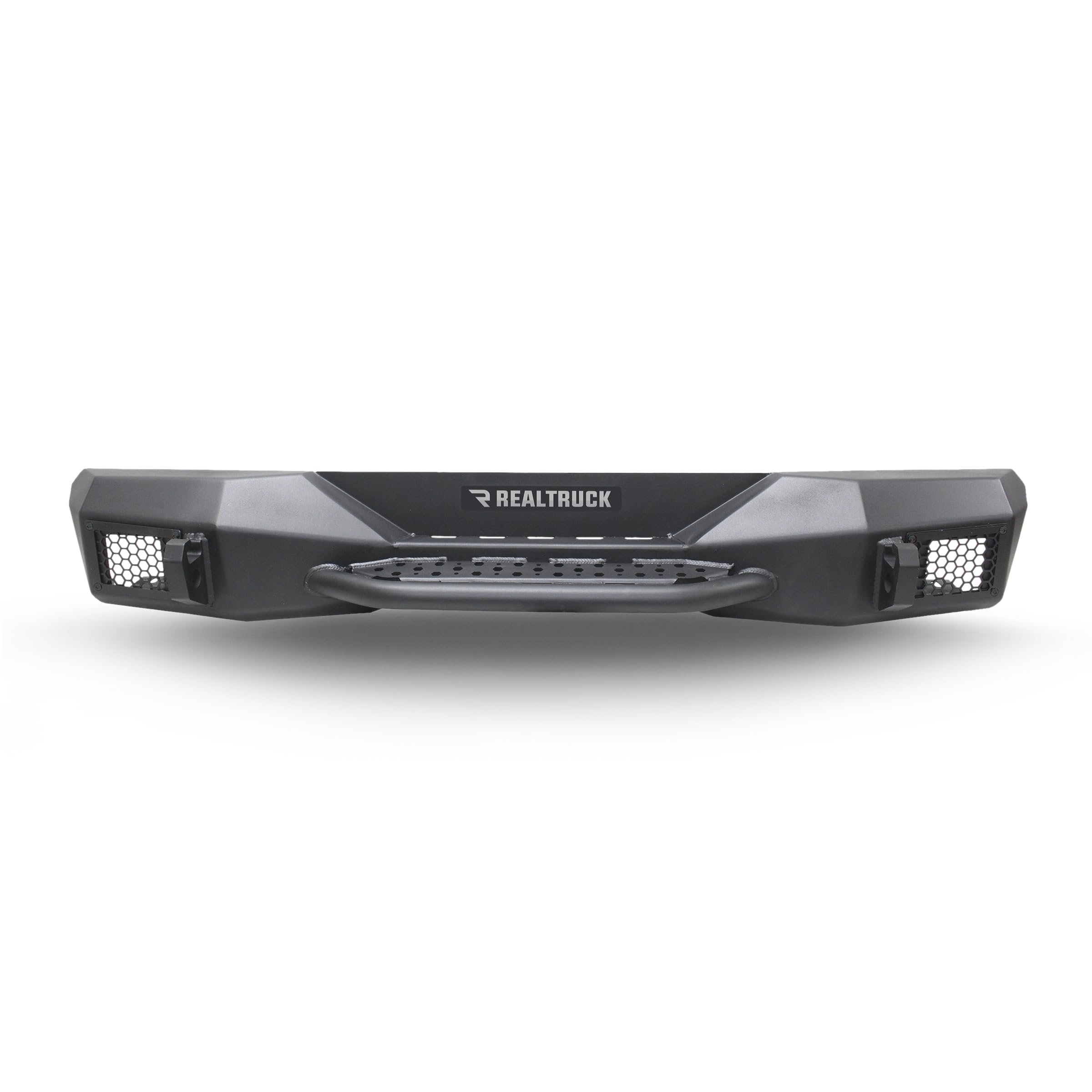 Rockline Go Rhino Stubby Rear Bumper | Galvanized Steel, Textured Black | 371100T | Fits 2018 - 2024 Jeep Wrangler JL & Wrangler JLU, 2-Door or 4-Door