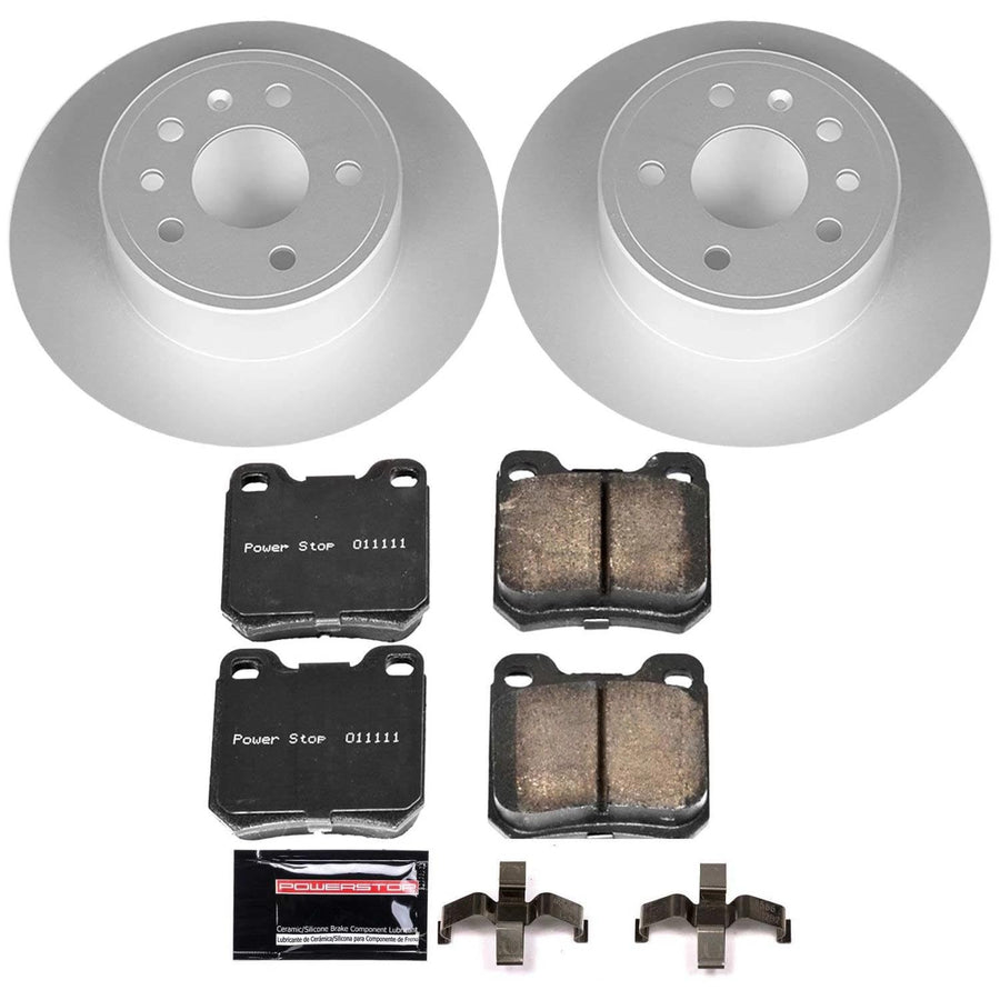 Power Stop CRK831 Z23 Evolution Geomet Coated Brake Kit For Saab 9-3, Saab 900, Saturn L, Saturn L300, Saturn, Saturn, Saturn, Saturn LW300 [Model Specific]