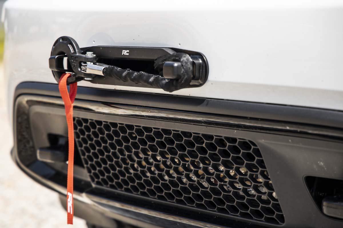 Hawse Fairlead Hook Mount Rough Country - Keeps Clevis Hook Secure, Easy Bolt-On Install