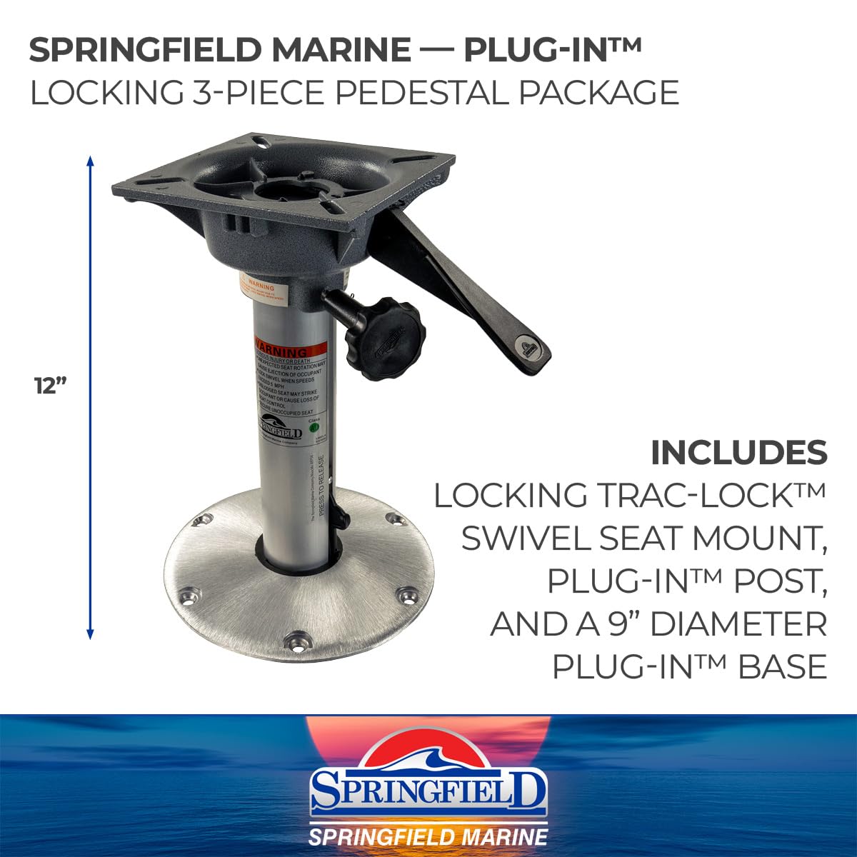 Locking Springfield 1300712-L1 Plug-In 3-Piece Package - 12"