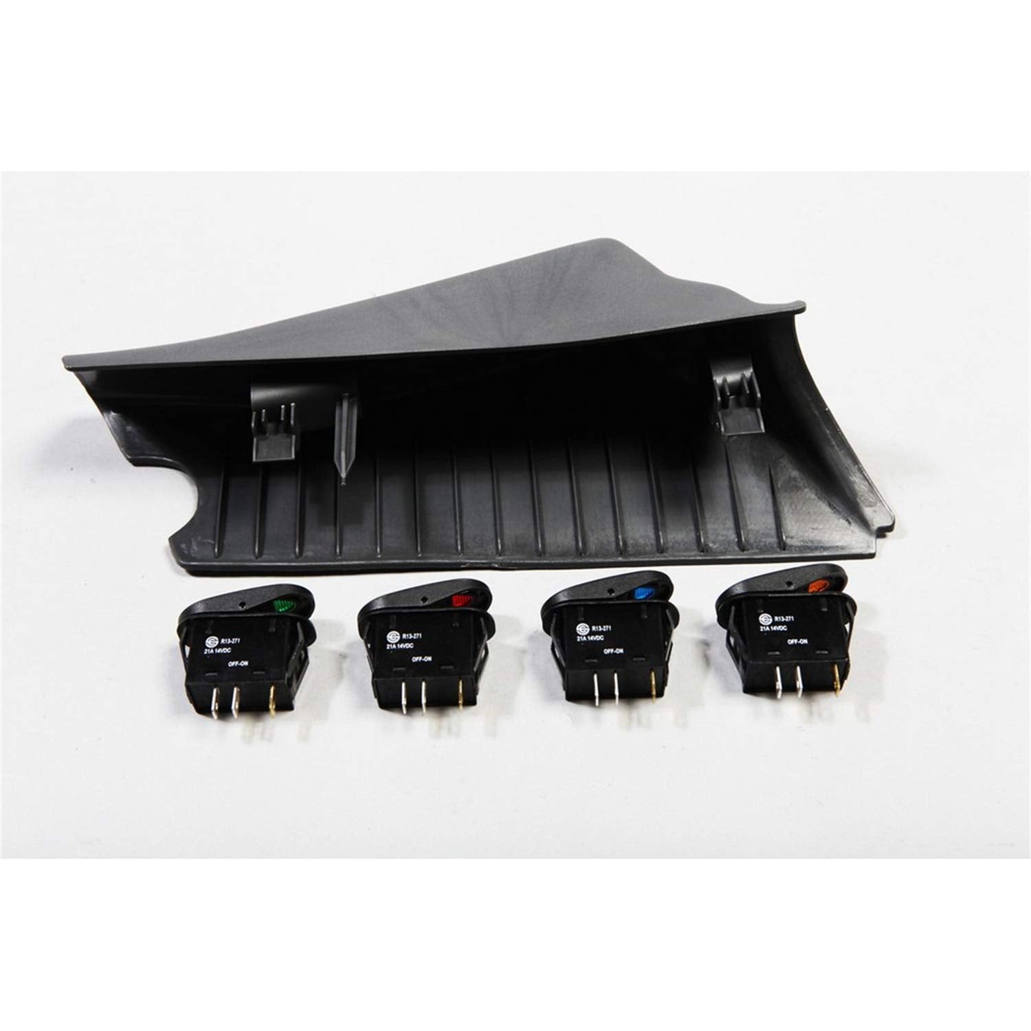 Rugged Ridge JK Switch Pod for Jeep Wrangler | Thermoplastic Olefin (TPO), Grey | 17235.86 | Fits 2007-2010 Jeep Wrangler