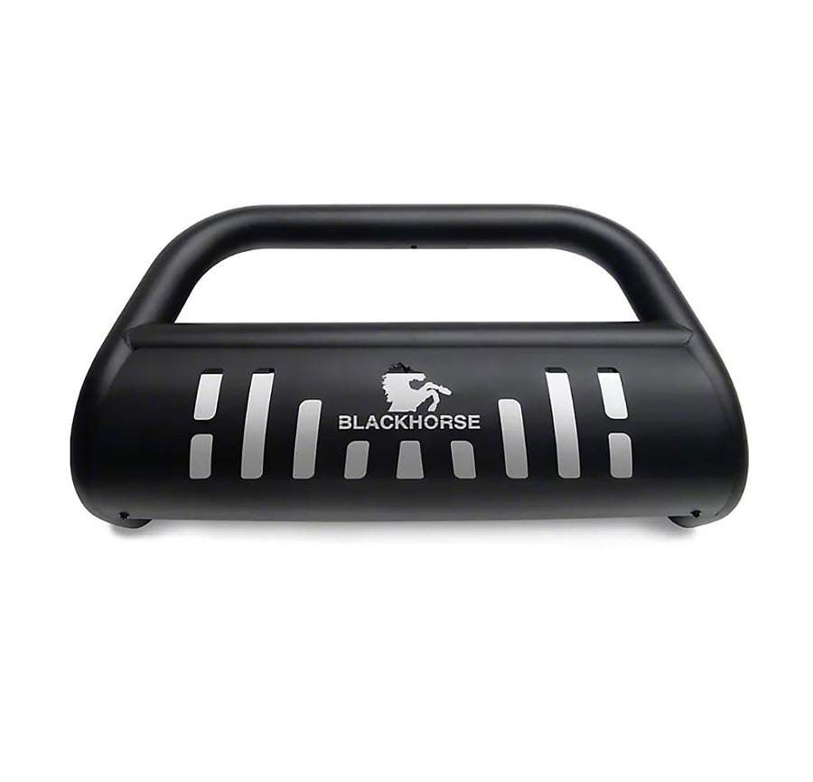 Bull Bar Black Horse Skid Plate Compatible with 07-14 Escalade ESV/EXT/Suburban 1500|07-13 Avalanche|07-18 Silverado 1500|19-21 Silverado 1500 LD|07-20 Tahoe/Yukon|15-20 Yukon XL-BB037411A-SP