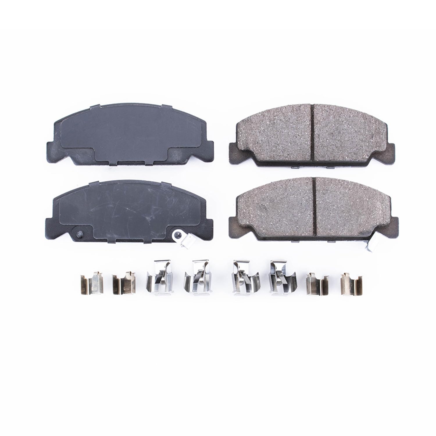 Power Stop Front Brake Kit For Honda Accord 1984-85 |Civic 1988-00 |Civic del Sol 1993-97 |CRX 1988-89 - Brake Pads Ceramic With Installation Hardware, 17-273