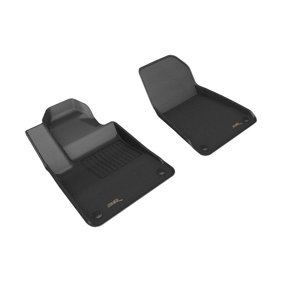 Kagu Floor Mat 3D MAXpider Custom Fit (Black) Compatible with Polestar 2 2021-2026 - Front Row