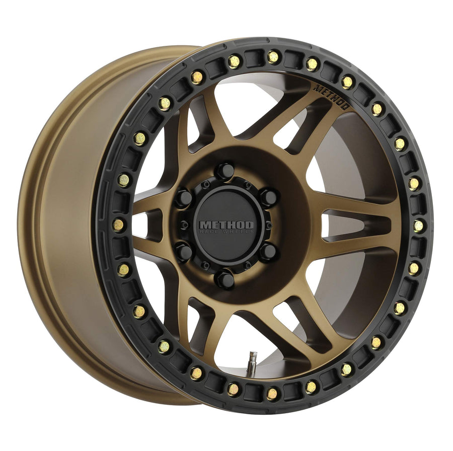 Method Race Wheels 106 Method Bronze Beadlock 17x9" 6x5.5", 44mm offset 3.5" Backspace, MR10679060944B