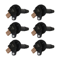825763 MSD Ignition Coils, Black, 6-Pack (3-Pin Connector)