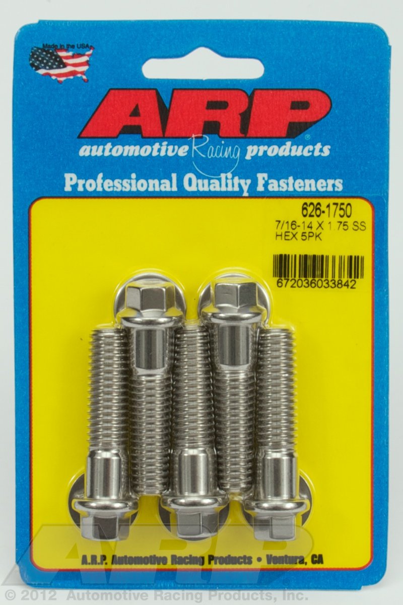 Hex Bolt ARP (626-1750), Stainless Steel