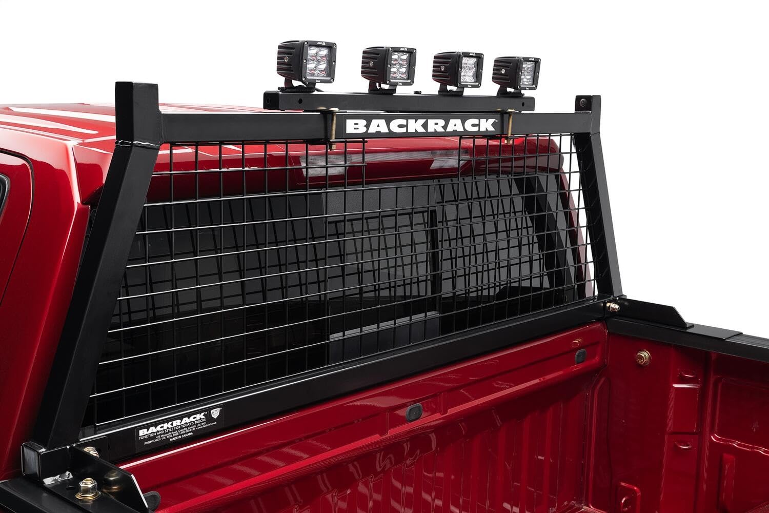 RealTruck BACKRACK Off-Road Light Bracket | Black, No Drill | 42005 | Universal w Frame's