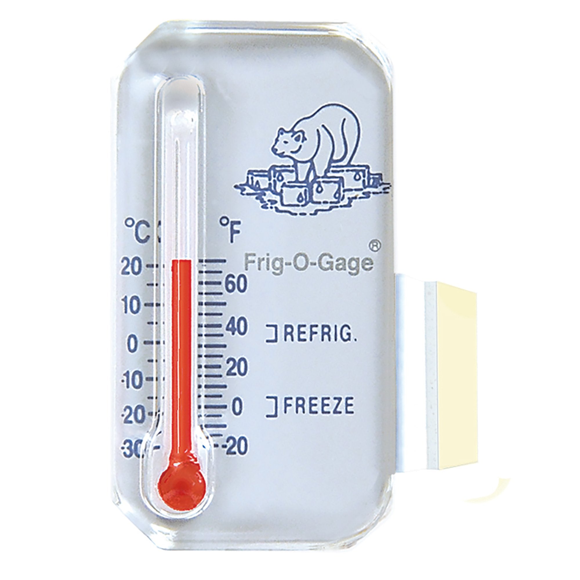 Frig-o-gage Sun Company - Cooler/Refrigerator/Freezer Thermometer | Refrigerate and Freeze Zones | for RVs and Motor Homes