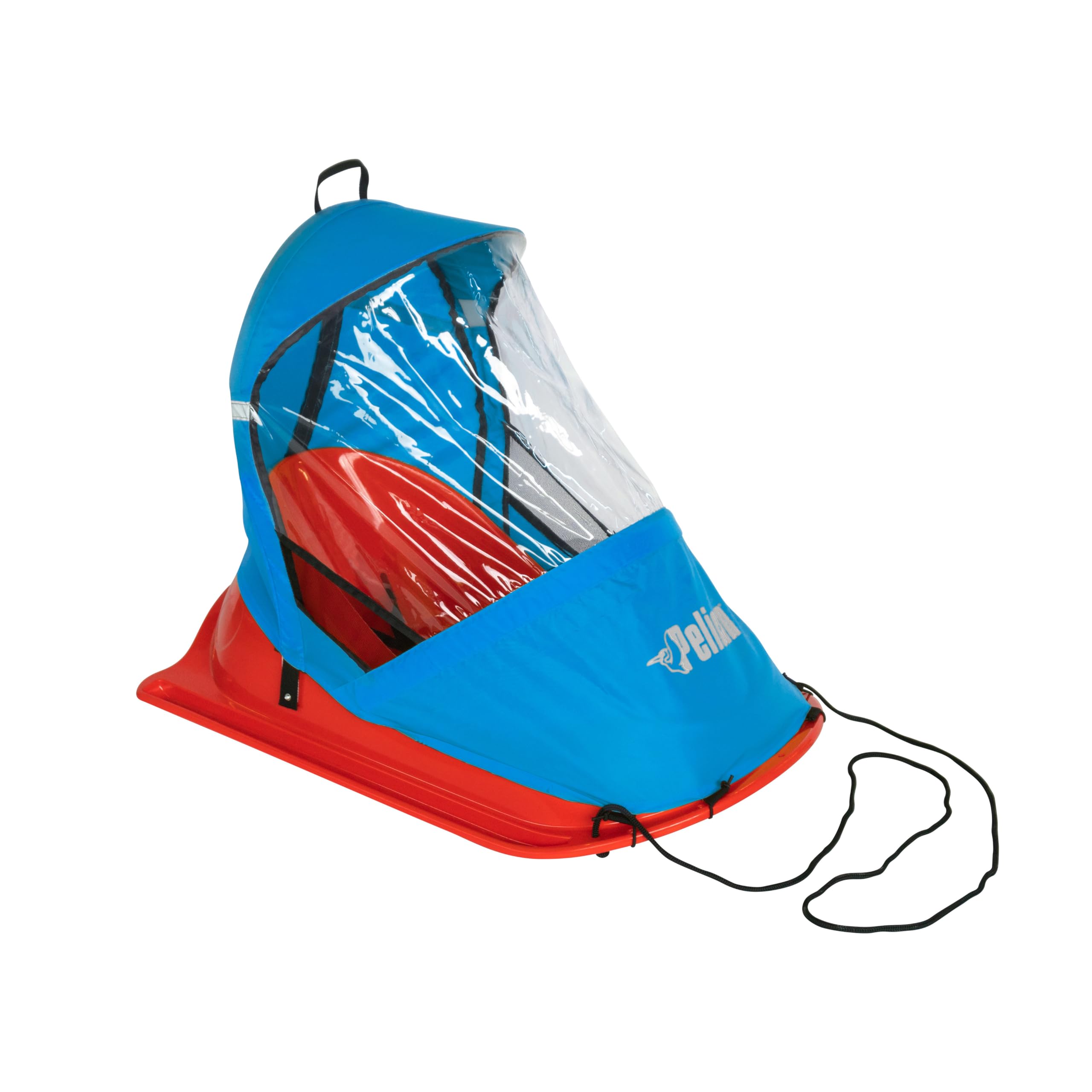 Baby Sled Pelican Deluxe with Weather Shield - Toddler Sled for Snow, Durable for Winter Sledding - Ages up to 24 Months