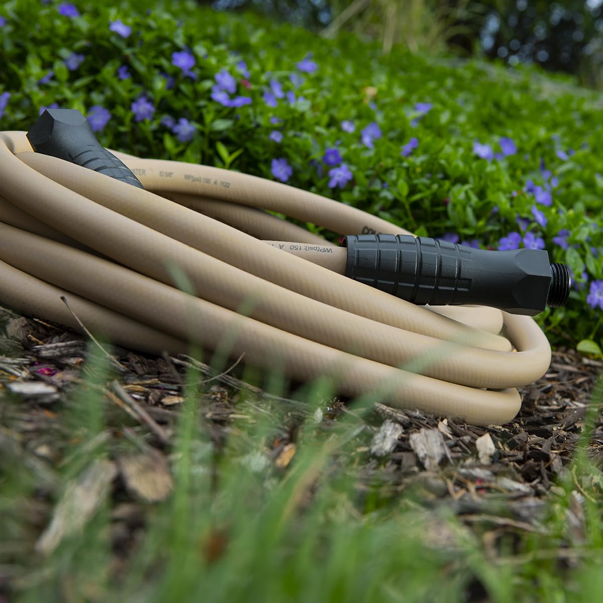 Colors Flexzilla SwivelGrip Garden Hose 5/8 in. x 50 ft., Lightweight All-Weather Water Hose, Durable and Flexible, Leak-Free Connections, Brown Mulch
