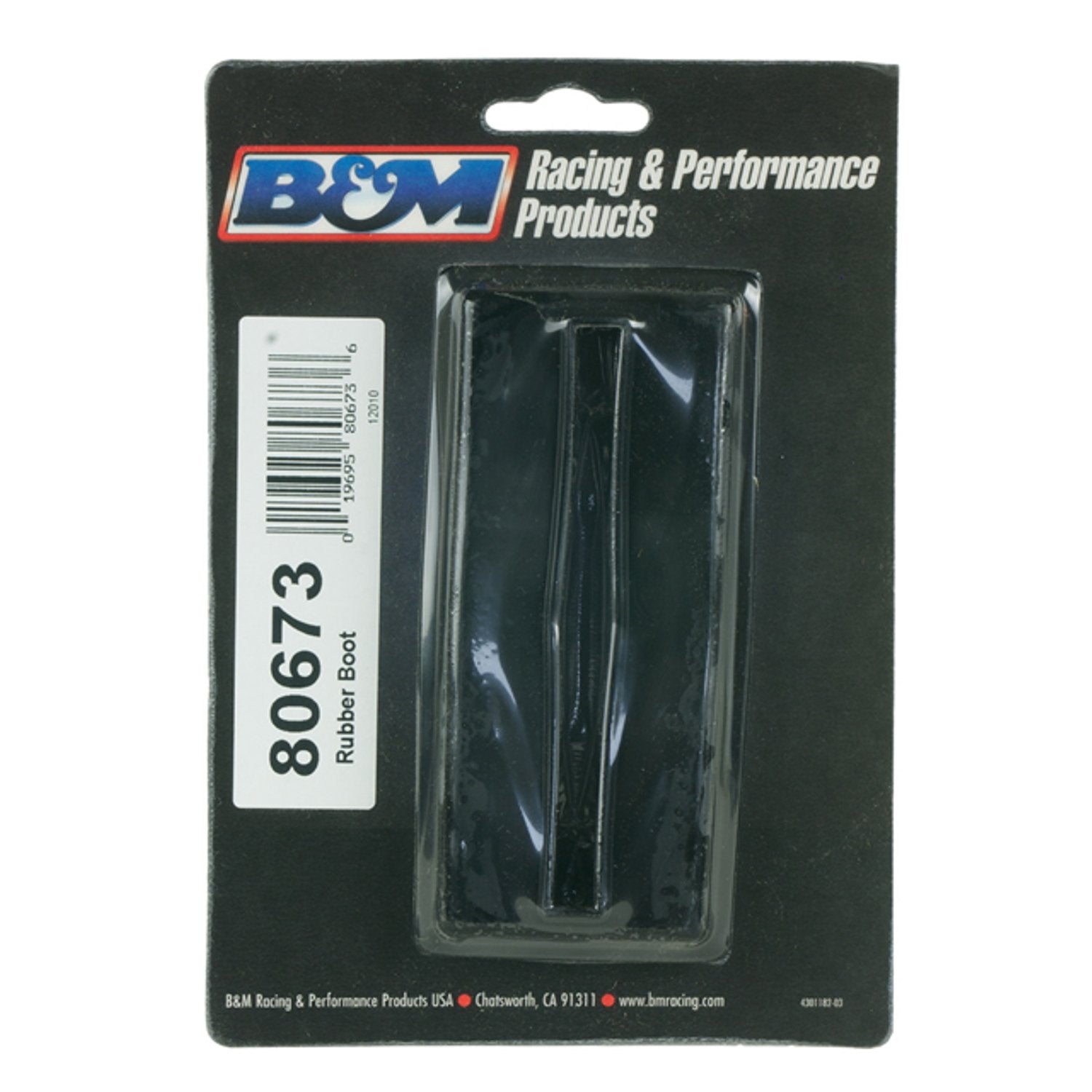 Black Rubber B&M 80673 Shifter Boot