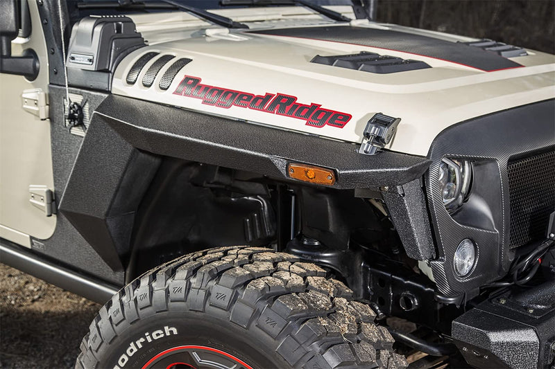 XHD Armor Fender Kit, Rugged Ridge | Liner | 11615.05 | Fits 2007-2018 Jeep Wrangler JK 2-Door