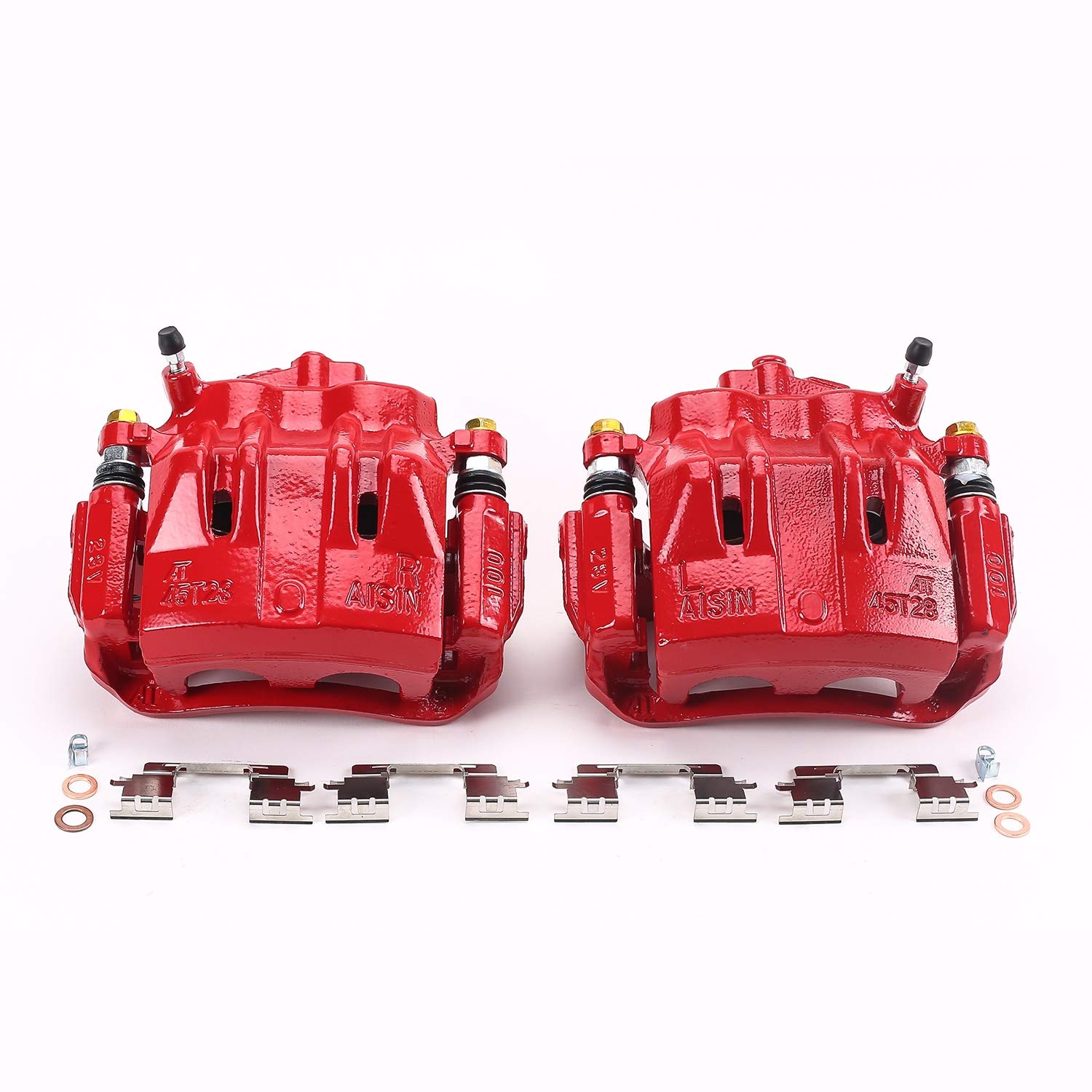 Power Stop Pair of High-Temp Red Powder Coated Front Calipers For Lexus ES300 2002-2003, Lexus ES330 2004-2006 [Model Specific]