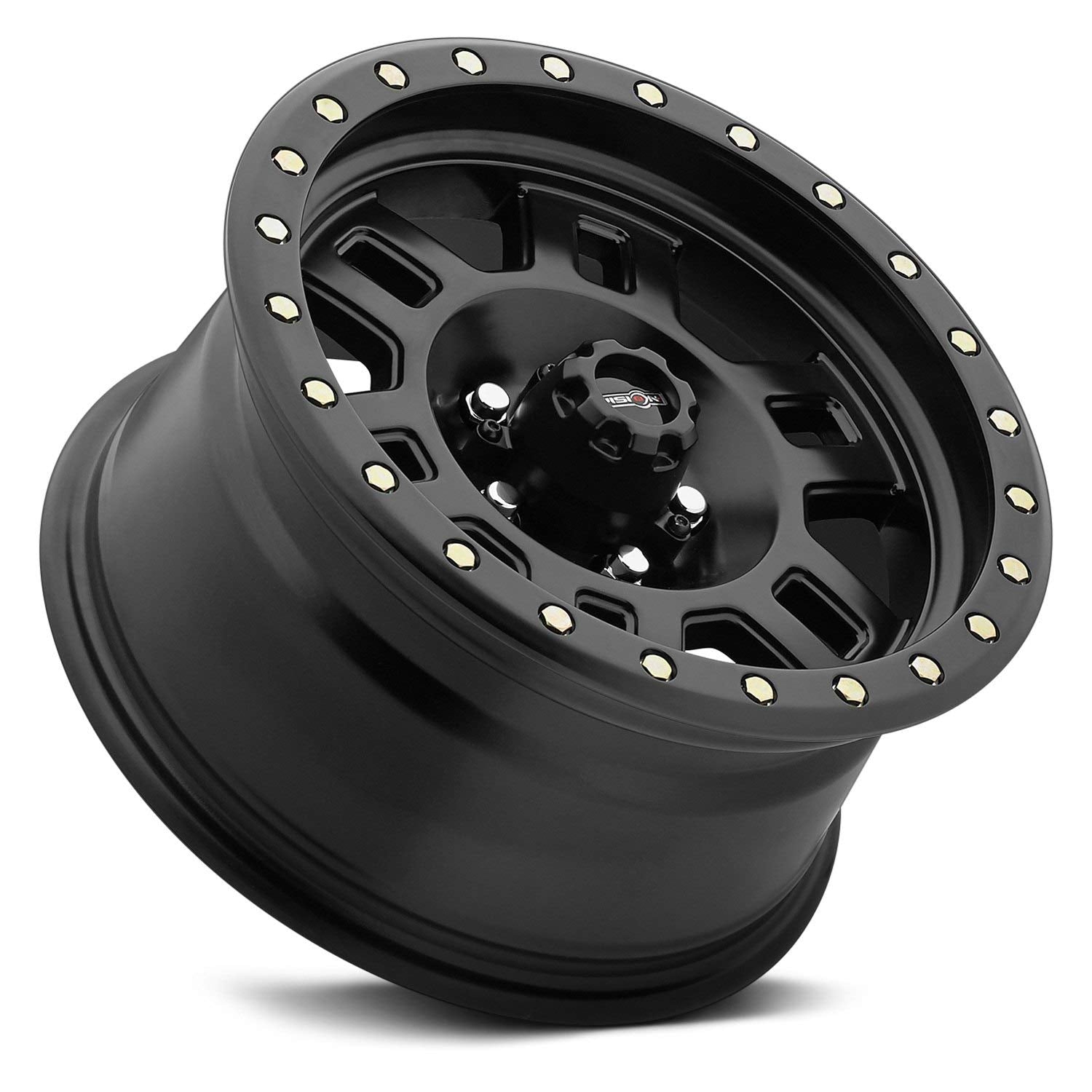 398 Vision Manx 16x8 5x127/5x5" +0mm Matte Black Wheel Rim