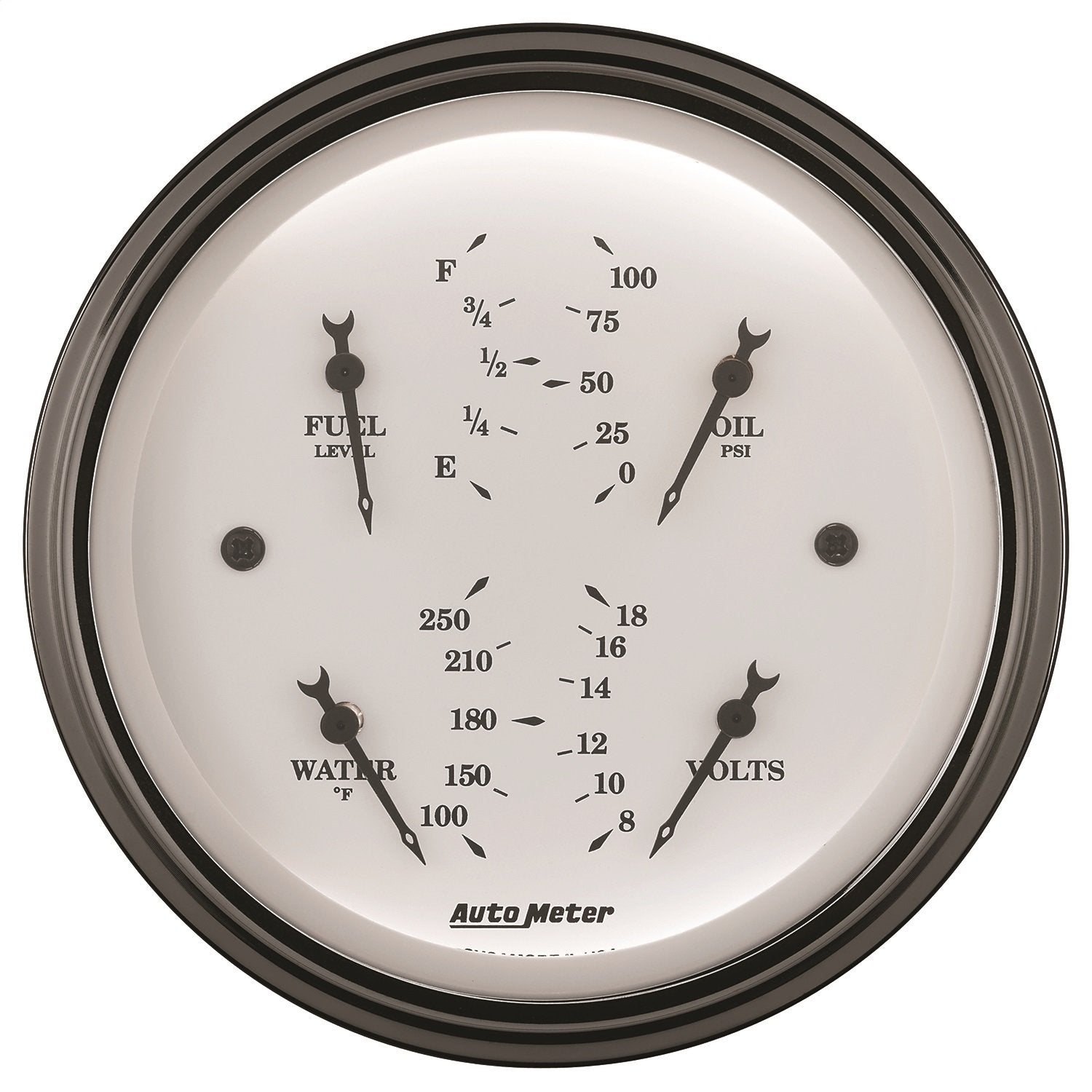 Auto Meter Old TYME White 1614 Quad Gauge