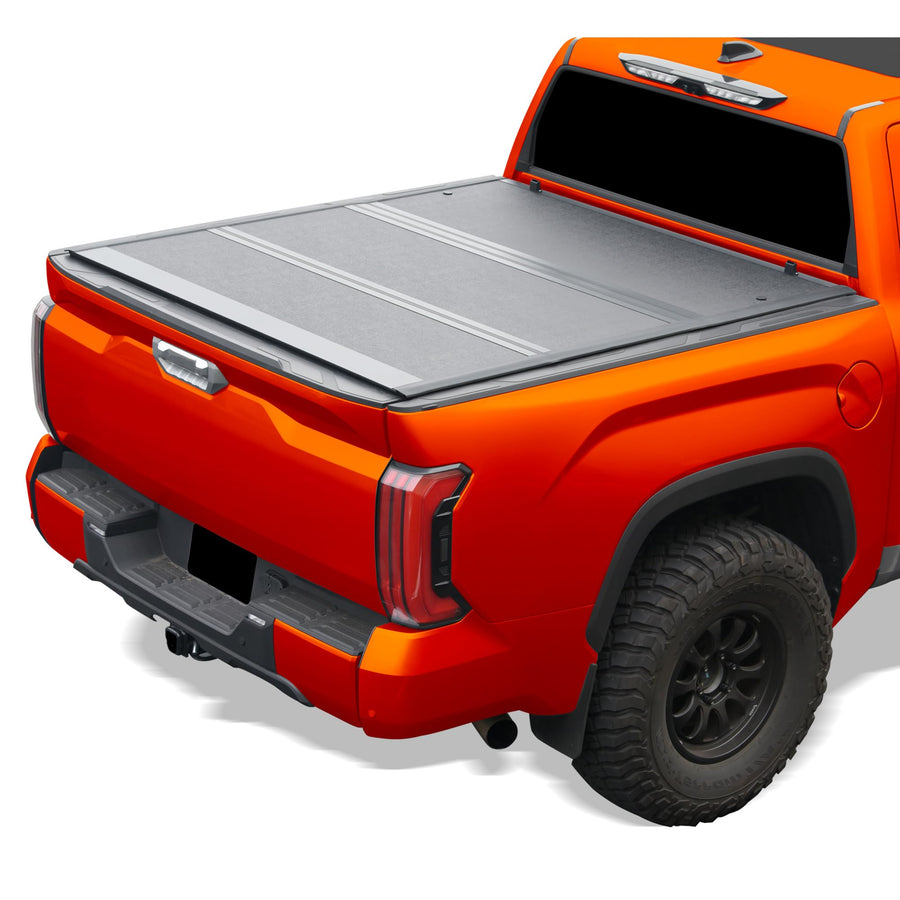 Toyota Tundra Bed Cover Armordillo Low Profile Hard Tri-Fold for 2022 2023 2024 Toyota Tundra 5.5 Ft (66") Short Bed | CoveRex TFX Series | 8723609
