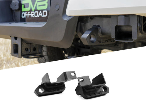 D-Ring Recovery Mounts DV8 Offroad for 2024-2025 Toyota Tacoma | Provide Vehicle Recovery Points | Low-Profile Design | Compatible w/ OEM & DV8 Rear Bumpers | Accept 3/4" D-Rings w/ 7/8" Pin | Pair