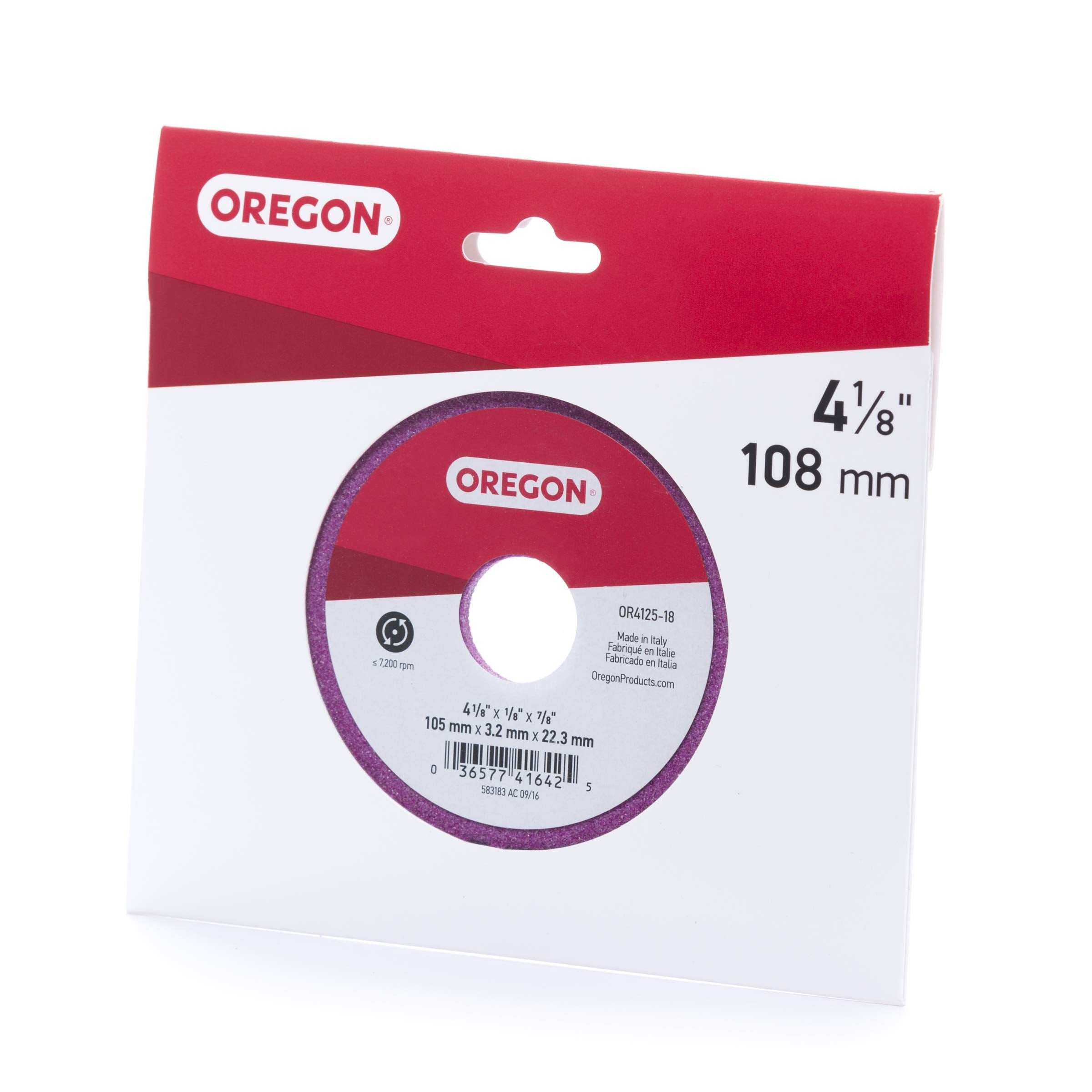 Oregon Grinding Wheel OR4125-18A, 4 1/8" x 1/8"