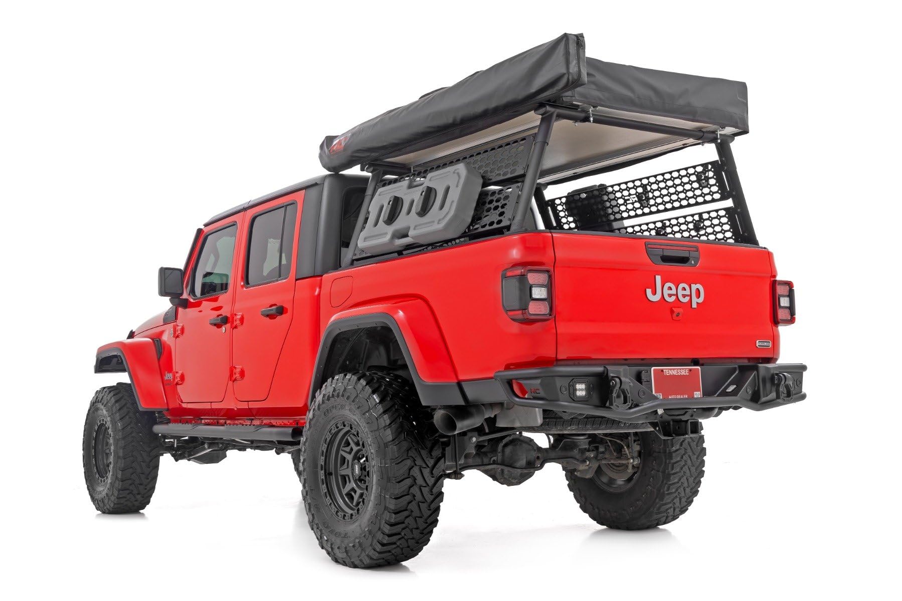 Oval Nerf Steps Rough Country for Jeep Gladiator JT (2020-2025) - OEM Style Rails with Built-in Side Steps