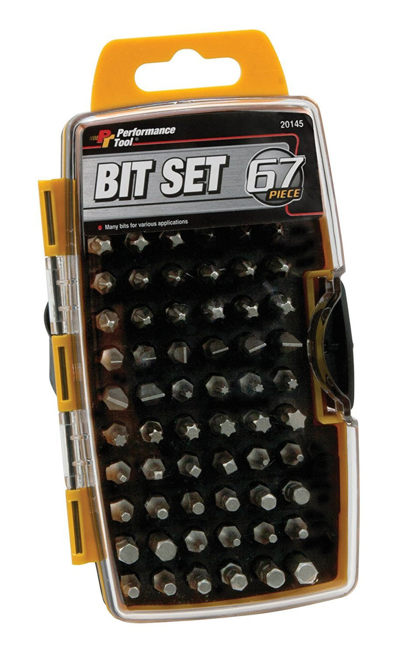 67-Piece Performance Tool Bit Set With Clear View Storage Case